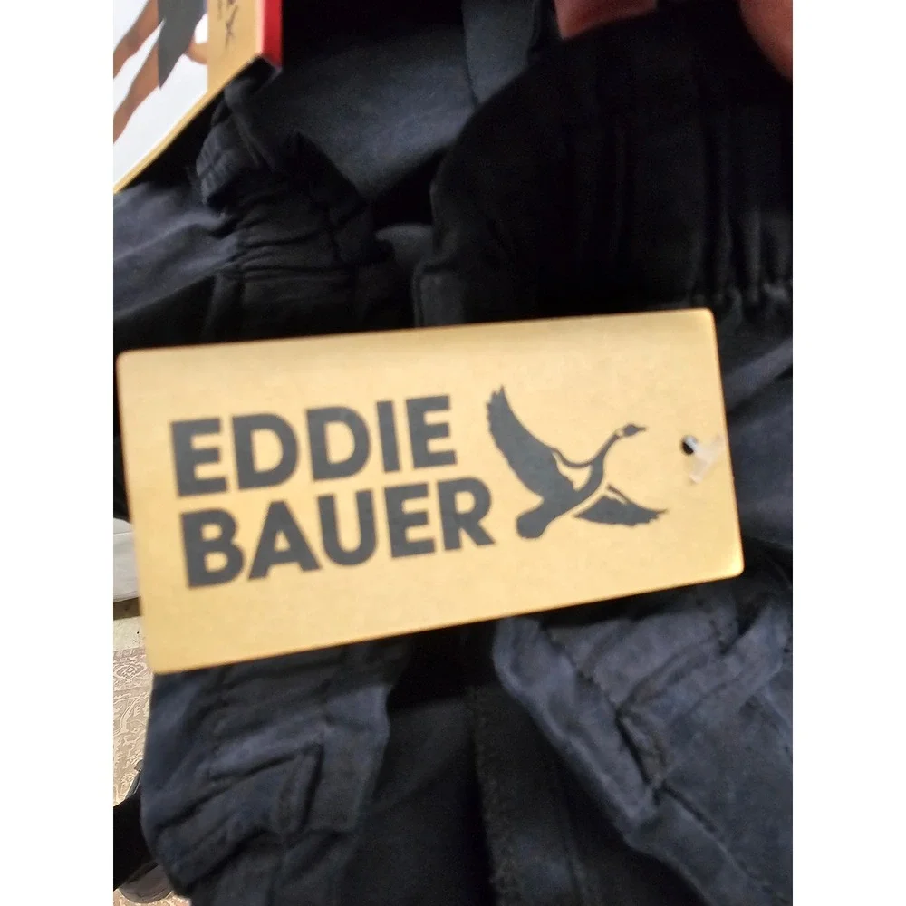Eddie Bauer Womens Shorts Black Lyocell Blend Relaxed Size XL